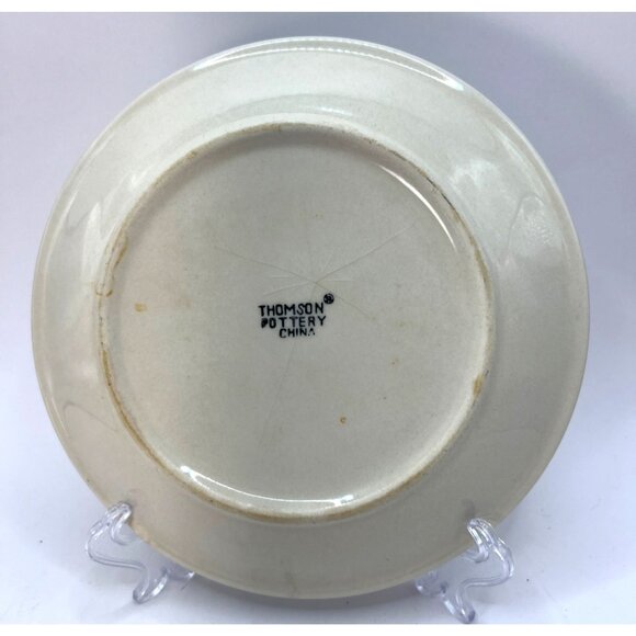 3 Tomson Pottery Birdhouse Salad Plates, Discontinued, Some Crazing - Picture 6 of 7